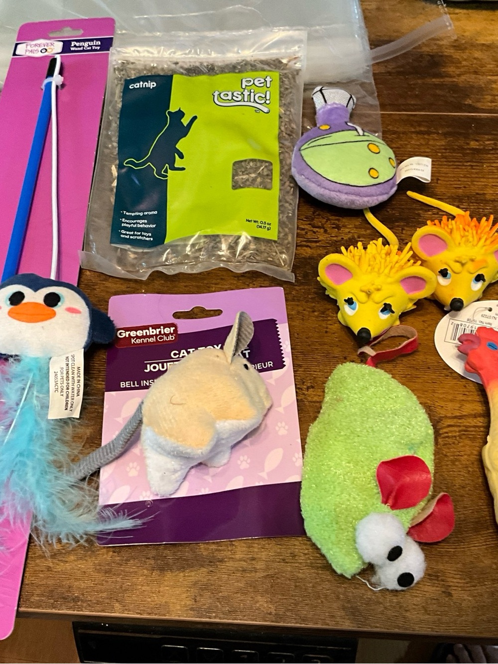 8 Piece Cat Toy Bundle Including Teaser & Catnip NWT